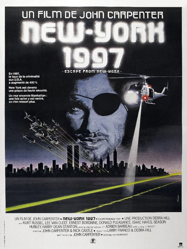 Escape from New York (1981) - Movie Poster | New York 1997 Movie Poster | Film Wall Art Print