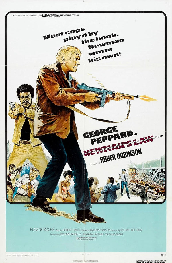 Newman's Law (1974) – Action Crime Thriller Movie Poster Movie Poster | Film Wall Art Print