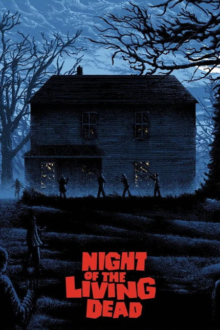 Night of the Living Dead(1968) - Cinema Art Print - Premium Movie Poster