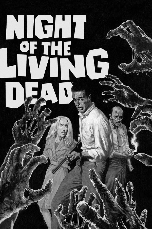 Night of the Living Dead 1968 Classic Horror Art Print - Premium Movie Poster