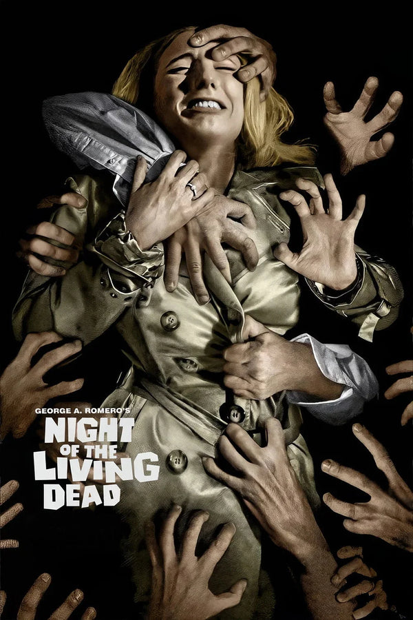 Night of the Living Dead 1968 Horror Poster Art - Premium Movie Poster