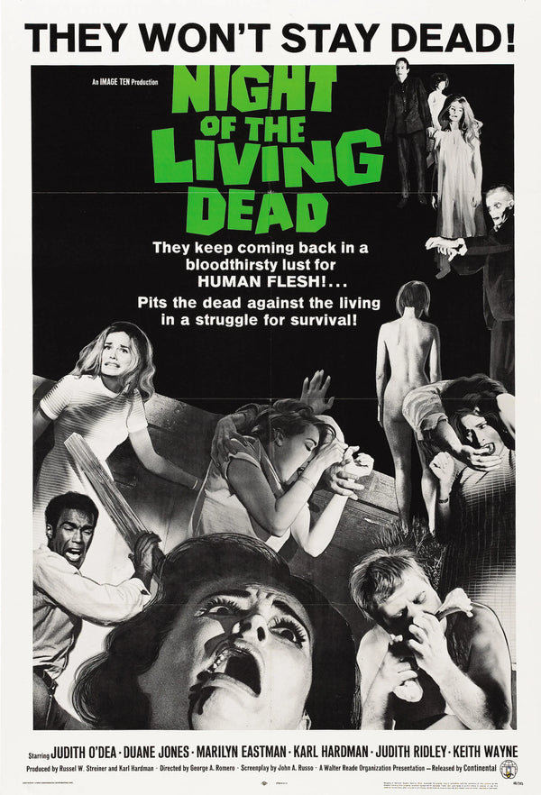 Night of the Living Dead 1968 Horror Poster - Premium Movie Poster