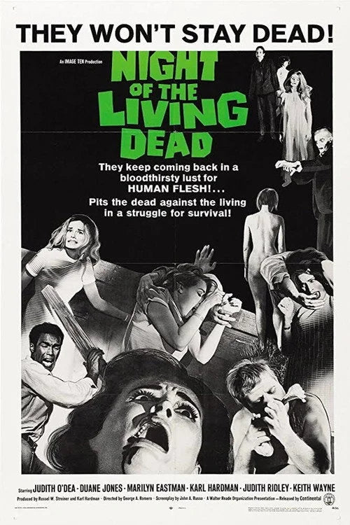 Night of the Living Dead 1968 Horror Wall Art - Premium Movie Poster