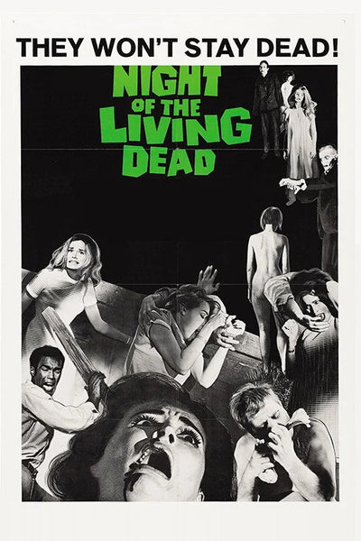 Night of the Living Dead 1968 Poster: Iconic Horror Art - Premium Movie Poster