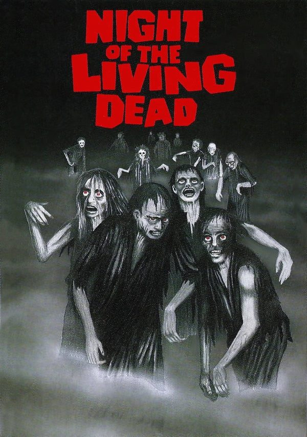 Night of the Living Dead (1968) Vintage Horror Poster Art - Premium Movie Poster