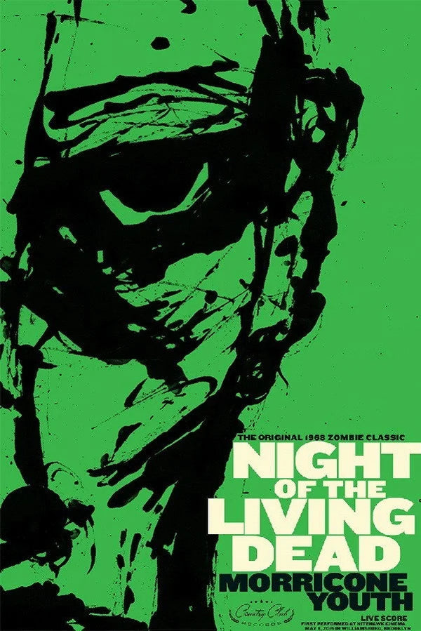 Night of the Living Dead 1968 Zombie Horror Poster - Premium Movie Poster