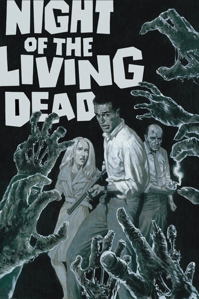 Night of the Living Dead 1968 Zombie Horror Wall Poster Art Print - Premium Movie Poster