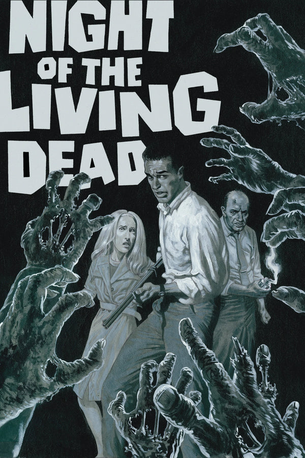 Night of the Living Dead 1968 Zombie Horror Wall Poster Art Print - Premium Movie Poster
