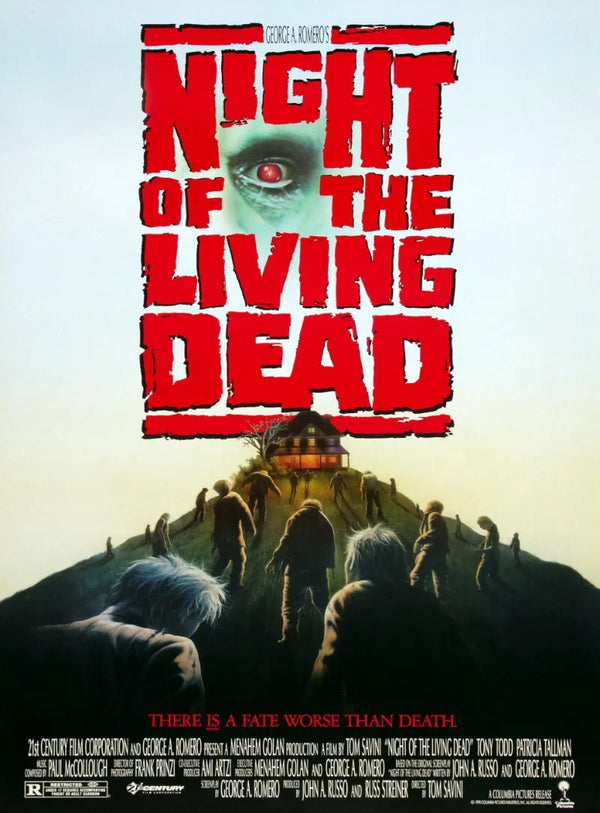 Night of the Living Dead Movie Poster - Classic Horror Film Art Movie Poster | Film Wall Art Print