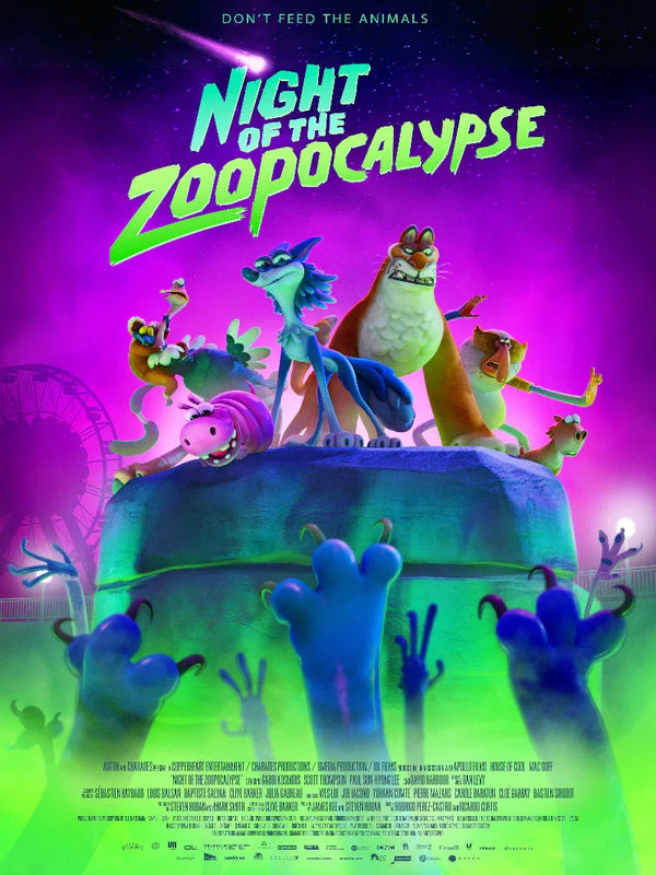 Night of The Zoopocalypse - Movie Poster | Sci-Fi Horror Movie Poster | Film Wall Art Print