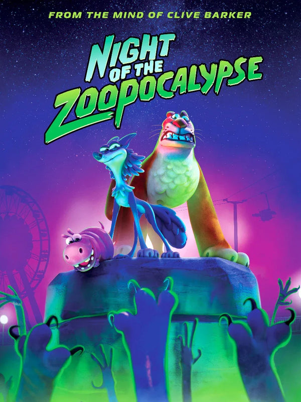 Night of The Zoopocalypse Movie Poster - Horror Comedy Film Art Movie Poster | Film Wall Art Print