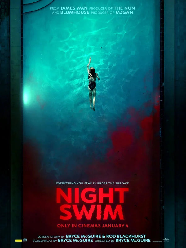 Night Swim Movie Poster - Horror Film Artwork & Design Movie Poster | Film Wall Art Print