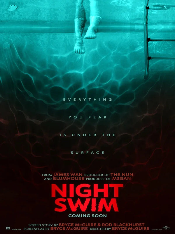 Night Swim Movie Poster - Official Horror Film Artwork Movie Poster | Film Wall Art Print