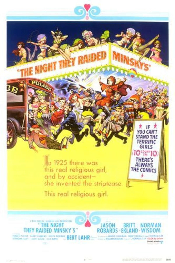 Night They Raided Minsky's (1968) Vintage Comedy Poster Movie Poster | Film Wall Art Print