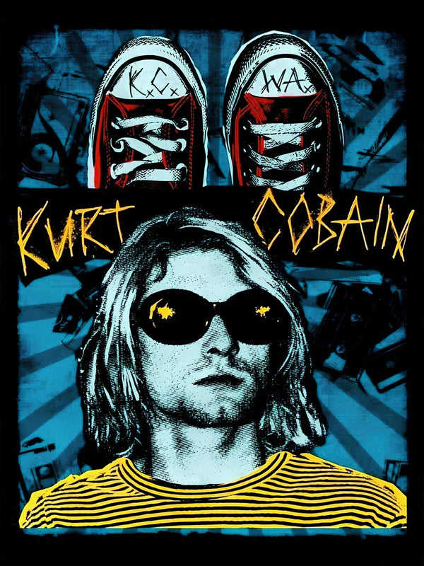 Nirvana Kurt Cobain Movie Poster - Iconic Grunge Rock Art Print Movie Poster | Film Wall Art Print