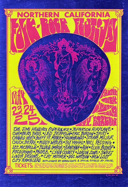 Northern California Folk Rock Festival: Live Music & Culture Movie Poster | Film Wall Art Print