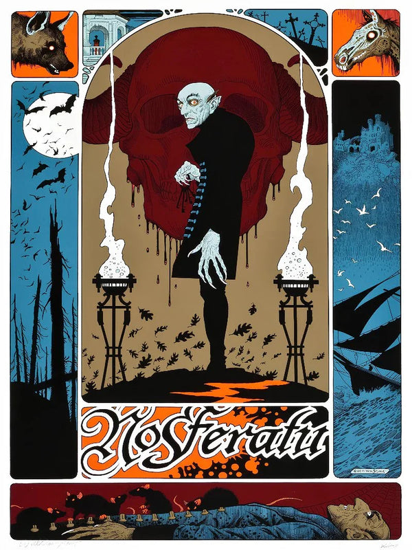 Nosferatu A Symphony of Horror - Classic 1922 Vampire Film Movie Poster | Film Wall Art Print