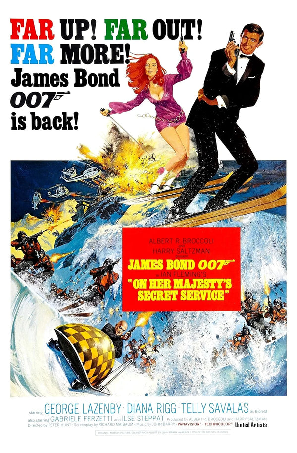 Im Auftrag Seiner Majestät (1969) - Action Adventure Thriller Movie Poster | Film Wall Art Print