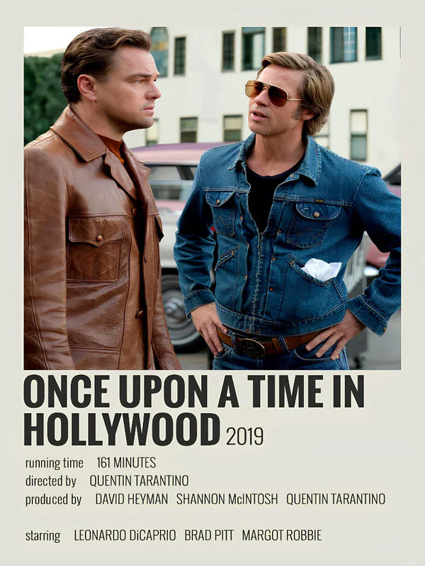 Once Upon A Time In Hollywood Minimalist Movie Poster Art Movie Poster | Film Wall Art Print