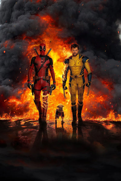 Own the Chaos of Deadpool & Wolverine (2024) – Action Art - Premium Movie Poster