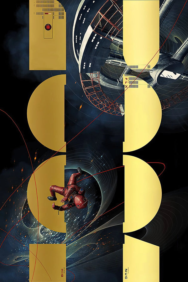 Own the Cosmic Journey of 2001: A Space Odyssey (1968) – Premium Wall Art - Premium Movie Poster