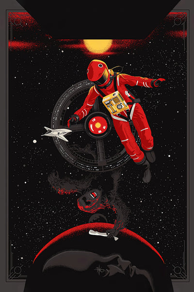 Own the Cosmic Journey of 2001: A Space Odyssey (1968) - Premium Movie Poster