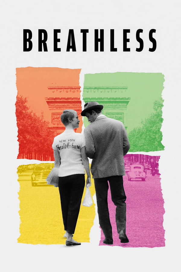 Own the Crime Classic Aesthetic of Breathless (1960) - Premium Movie Poster