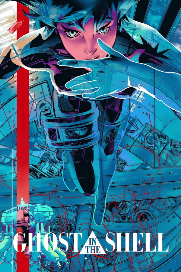 Own the Cyberpunk Vibe of Ghost in the Shell (1995) - Premium Movie Poster