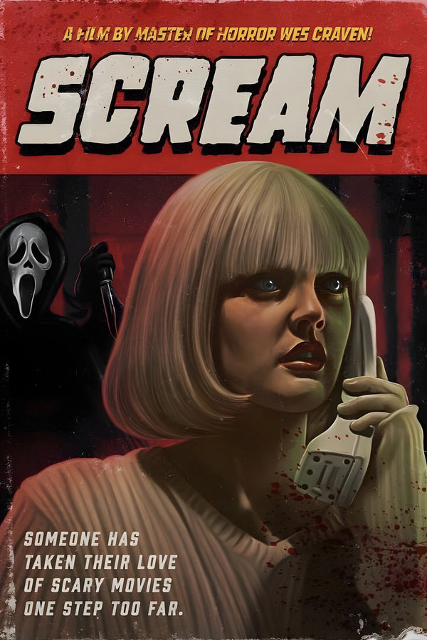 Own the Horror of Scream (1996) with Iconic Wall Art - Premium Movie Poster