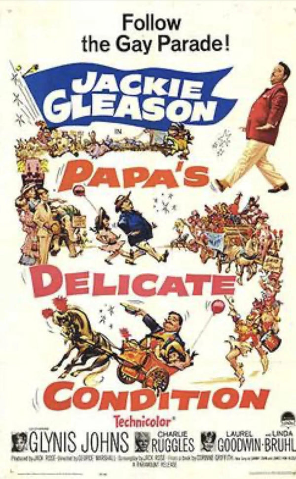 Papa's Delicate Condition (1963) - Classic Comedy Movie Poster Movie Poster | Film Wall Art Print
