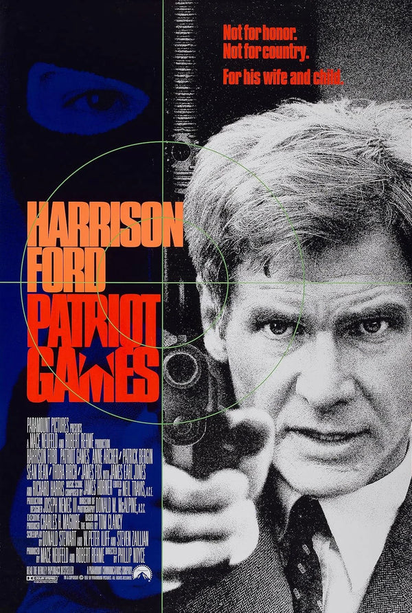 Patriot Games (1992) - Action Thriller Movie Poster for Sale Movie Poster | Film Wall Art Print