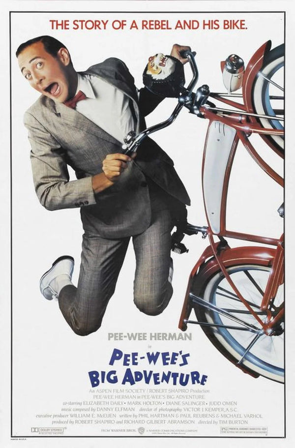 Pee Wee's Big Adventure Movie Poster - Tim Burton Classic Movie Poster | Film Wall Art Print