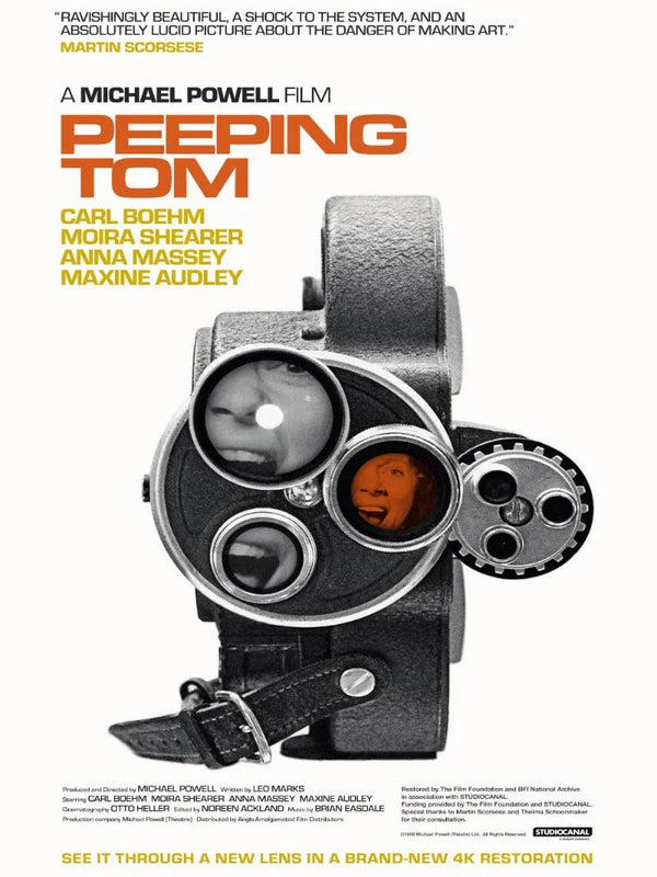Peeping Tom Movie Poster - Classic Horror Film Art Movie Poster | Film Wall Art Print