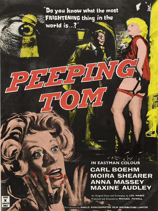 Peeping Tom (1960) Movie Poster - Classic Psychological Thriller Movie Poster | Film Wall Art Print