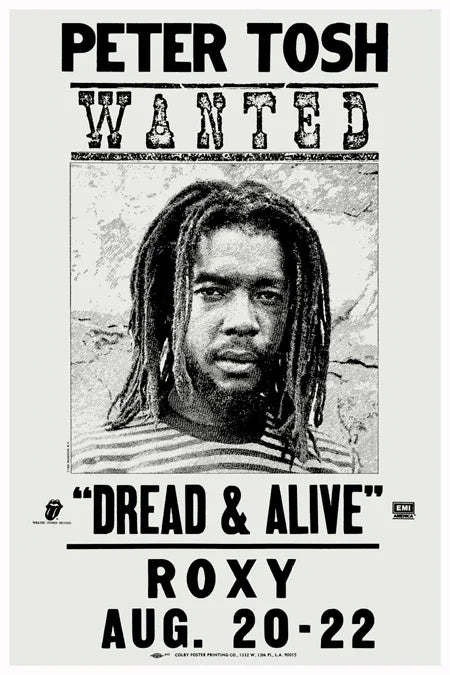 Peter Tosh Music Video Poster | Reggae Icon Legacy Movie Poster | Film Wall Art Print