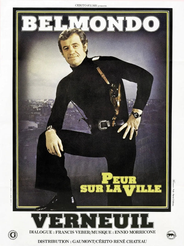 Peur sur la Ville Movie Poster - French Thriller Film Art Movie Poster | Film Wall Art Print