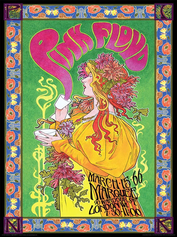 Pink Floyd Marquee Club Poster - 90 Wardour St London Movie Poster | Film Wall Art Print