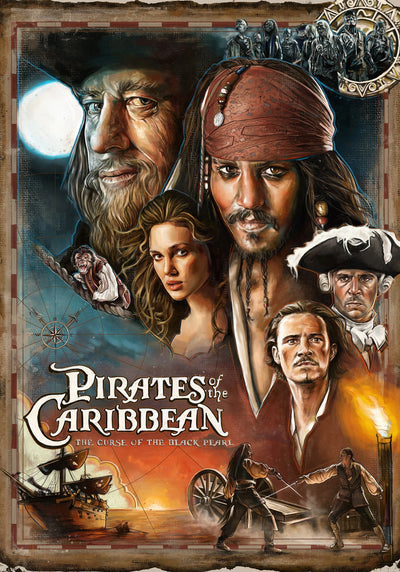 Pirates of Caribbean 2003: Stunning Wall Art Print - Premium Movie Poster