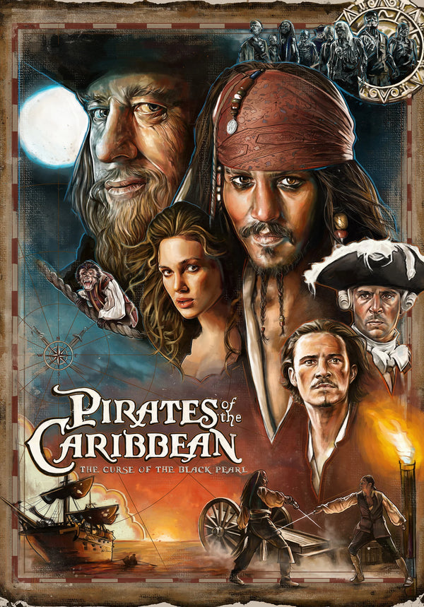 Pirates of Caribbean 2003: Stunning Wall Art Print - Premium Movie Poster