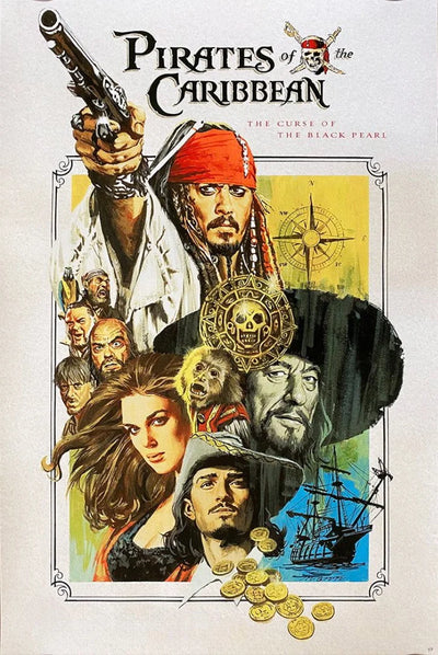 Pirates of Caribbean 2003: Stunning Wall Art - Premium Movie Poster
