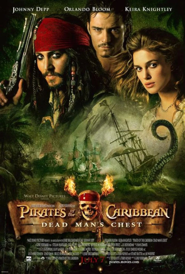 Pirates of the Caribbean: Dead Man's Chest Movie Poster Movie Poster | Film Wall Art Print