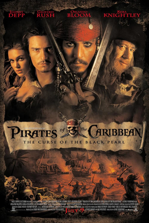 Pirates of the Caribbean: The Curse of the Black Pearl Poster Movie Poster | Film Wall Art Print