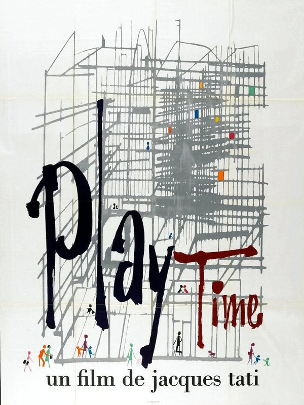 Play Time Movie Poster - Jacques Tati Classic Comedy Film Art Movie Poster | Film Wall Art Print