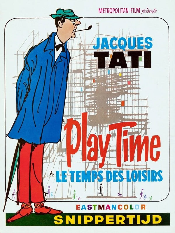 Play Time Movie Poster - Jacques Tati Classic{
   Movie Poster | Film Wall Art Print