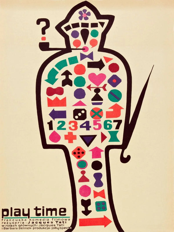 Play Time Movie Poster - Jacques Tati Classic Film Art Movie Poster | Film Wall Art Print