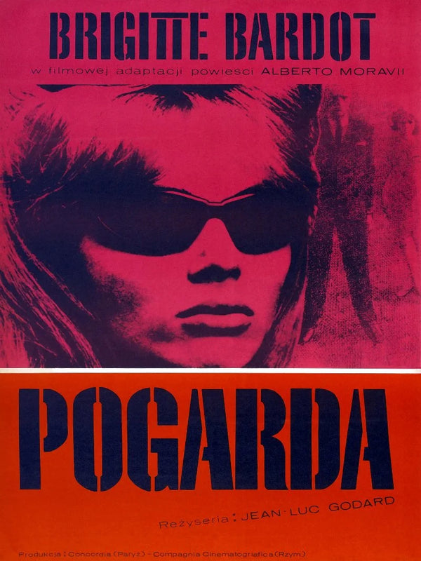 Pogarda Movie Poster - Jean-Luc Godard Classic Film Movie Poster | Film Wall Art Print