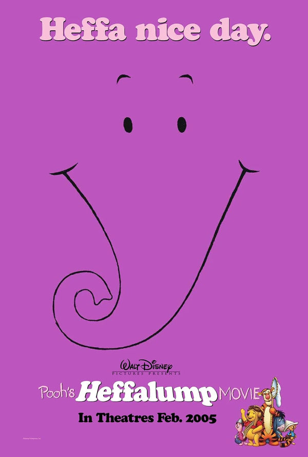 Pooh's Heffalump Movie (2005) - Animated Adventure Comedy for Kids! Movie Poster | Film Wall Art Print