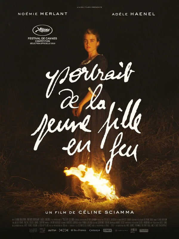 Portrait de la jeune fille en feu - Film Poster | 2019 French Drama Movie Poster | Film Wall Art Print