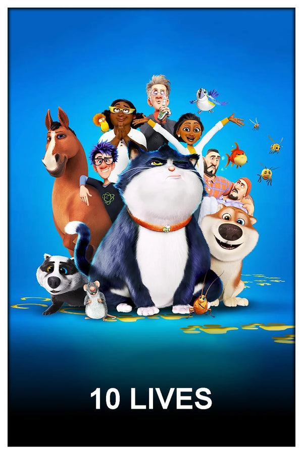 Premium 10 Lives(2024) Poster – Feline Frenzy - Premium Movie Poster