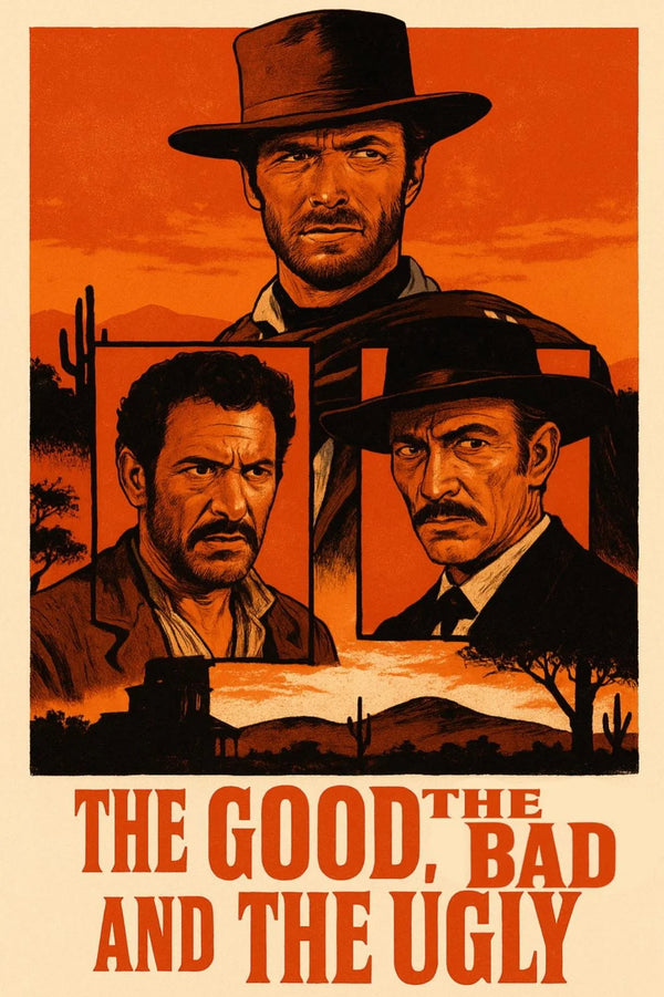 Premium 1966 Western Poster: The Good, the Bad and the Ugly - Premium Movie Poster